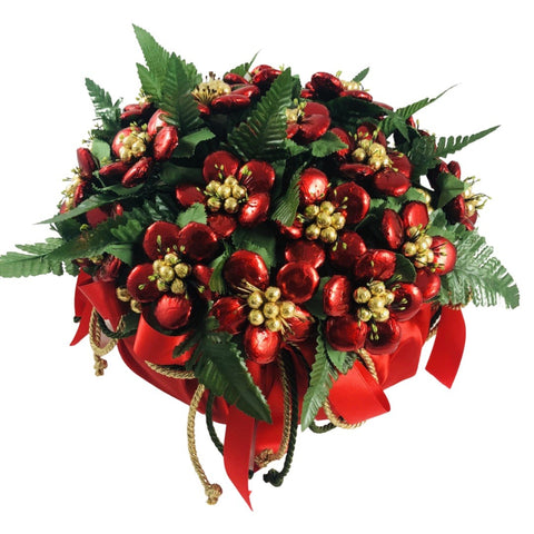 Cesto Rosa di Natale 20 Fiori
